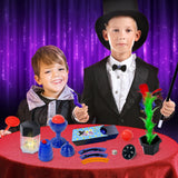 PATIFEED Magic Kit, 60 Magic Tricks for Kids Age 6-8, Magic Set with Instructions, Gift Toys for Kids Ages 6 7 8 9 10 11 12 Year Old PATIFEED
