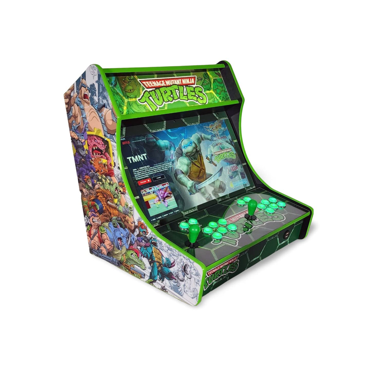 Arcade Machine - Table Top and Bartop - Over 6K Top Retro Games (Green) WoodArtSupply