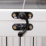 PawHut Wooden Indoor Rabbit Hutch Elevated Cage Habitat with No Leak Tray Enclosed Run with Wheels, Ideal for Rabbits and Guinea Pigs, Brown PawHut