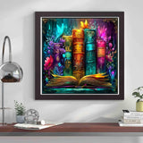 croshom Diamond Art Kits for Adults, Magic Book Diamond Painting Kits for Adults Beginners, 5D DIY Full Drill Diamonds Art Painting Kit Gem Craft for Adult Gifts, Home Wall Decor 14" x 14" croshom