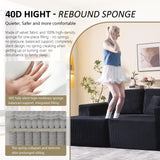 L-Shape Modular Sectional Sofa 108" — Cloud Couch Style 4-Seat Oversized Upholstered Sectional for Living Spaces No-Assembly WHGBJA