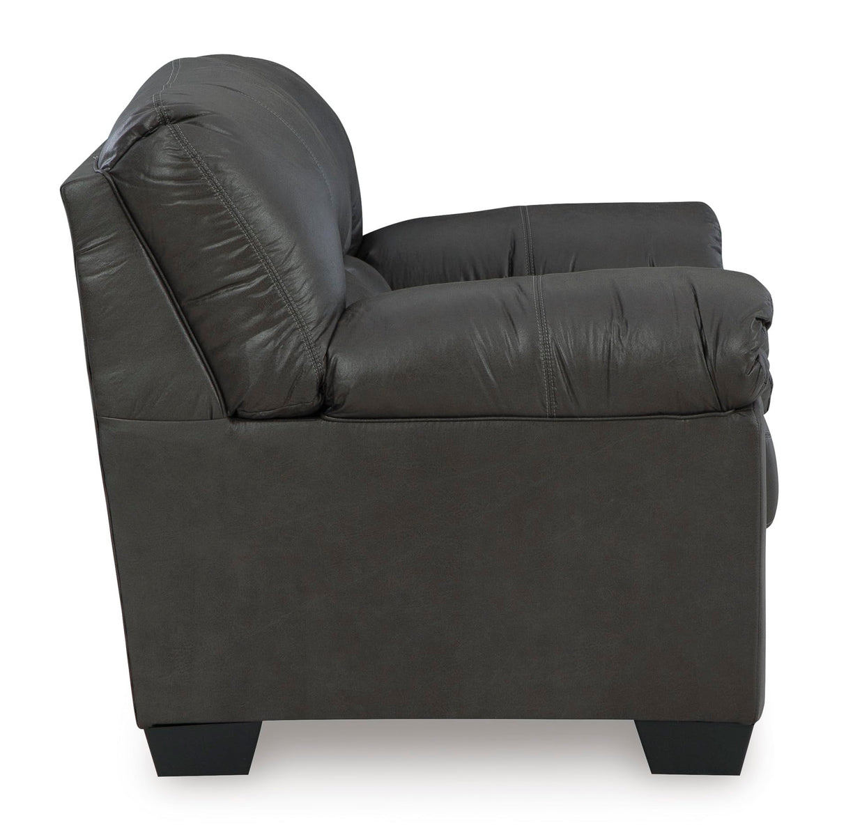 Signature Design by Ashley Bladen Faux Leather Loveseat, Gray Signature Design by Ashley