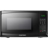 Chefman Countertop Microwave Oven 0.9 Cu. Ft. with Digital Display, 900 Watts, 6 Auto Menus, 10 Power Levels, Eco Mode, Memory Function, Mute Option, Child Safety Lock, Easy Clean Chefman