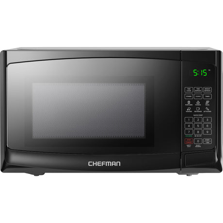 Chefman Countertop Microwave Oven 0.9 Cu. Ft. with Digital Display, 900 Watts, 6 Auto Menus, 10 Power Levels, Eco Mode, Memory Function, Mute Option, Child Safety Lock, Easy Clean Chefman