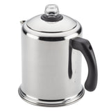 Farberware 47053 Classic Stainless Steel Yosemite 12-Cup Coffee Percolator, 12 Cup Coffee Maker, Silver Farberware
