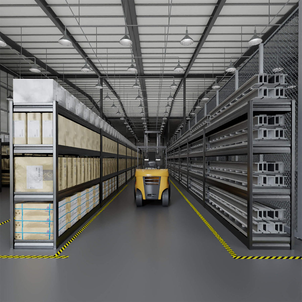 PMKES 67" W Garage Shelving Heavy Duty, 4 Tier Garage Shelves, 68" H Adjustable Storage Shelving Unit, Commercial Metal Shelves for Warehouse, Basement, Shop, 67" W x 20" D x 68" H PMKES