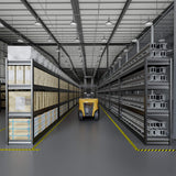 PMKES 67" W Garage Shelving Heavy Duty, 4 Tier Garage Shelves, 68" H Adjustable Storage Shelving Unit, Commercial Metal Shelves for Warehouse, Basement, Shop, 67" W x 20" D x 68" H,2 Pack PMKES