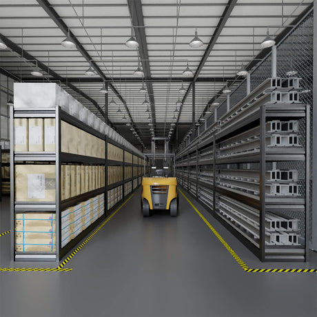 PMKES 67" W Garage Shelving Heavy Duty, 4 Tier Garage Shelves, 68" H Adjustable Storage Shelving Unit, Commercial Metal Shelves for Warehouse, Basement, Shop, 67" W x 20" D x 68" H,2 Pack PMKES