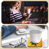 Ziliny 24 Pcs Sublimation Coasters 4 x 4 Inch Hardboard Coaster Cork and MDF Blank Coasters Sublimation Car Coasters Heat Press Parts Accessories for Kitchen Drink Ornaments (Round,Square) Ziliny