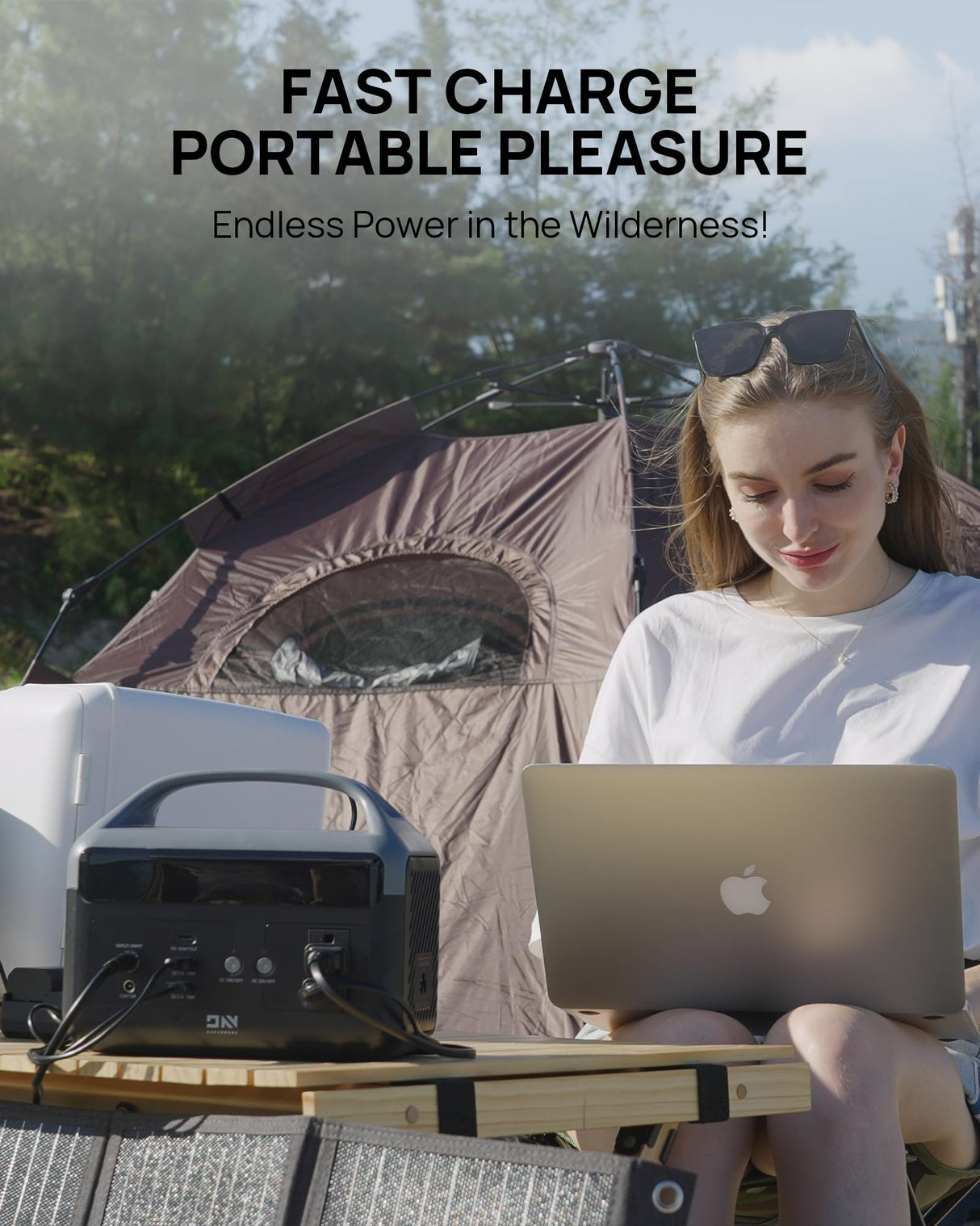 DaranEner Portable Power Station 56000mAh, 179.2Wh LiFePO4 Battery Backup w/ 2 300W (Peak 600W) AC Outlets, 1.5hrs Fast Charging, Power Bank for Hurricane Emergency/Outdoor Camping/RVs/Home Use DaranEner