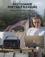 DaranEner Portable Power Station 56000mAh, 179.2Wh LiFePO4 Battery Backup w/ 2 300W (Peak 600W) AC Outlets, 1.5hrs Fast Charging, Power Bank for Hurricane Emergency/Outdoor Camping/RVs/Home Use DaranEner