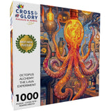 Cross & Glory - Octopus Alchemy: The Lava Experiment - 1000 Piece Jigsaw Puzzle for Adults | Science and Ocean Life Theme | Satin Finish | 20x27 Inches Cross & Glory