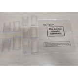 Memorywuu 12 Pack Acrylic Book Stand for Display Adjustable Clear Display Holder Easel Collector Stand for Home Office Back to School Comic Album CD Magazine Postcard Artworks (4.2 x 4.3 x 2.35 Inch) Memorywuu