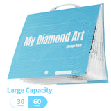 ARTDOT A3 Storage Book for Diamond Art Kits, Portfolio Folder for Diamond Painting Accessories with 30 Pocket Slevees Protectors (16.9x12.4inches) ARTDOT