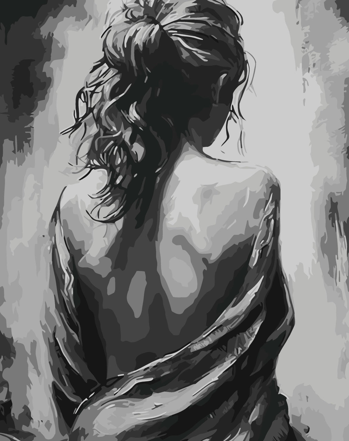 Easy Paint by Numbers Kit for Adults Beginner, People Adult Paint by Number Kits on Canvas, DIY Painting with Numbers for Adults, Acrylic Simple Oil Paints by Number Kits for Home Wall Decor 16x20 In BYGFHLYW