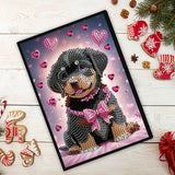 Puppy 5D Diamond Painting Notebook Art Kits for Adults Beginners Diamond Painting Sketchbook Dots Art Journal with Lined Pages Accessories Gift Box A5 Leather Crafts Projects Generic