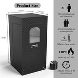 HyberVital Sauna Box, Portable Steam Sauna for Home, Large Sauna Tent with 3.0L Steamer for Full Body SPA, Easy Assembly Quick Heat-Up Sauna Experience HyberVital