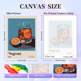 6 Pack Paint by Numbers Kit for Adults Beginner, Cocktail Adult Paint by Number Kits on Canvas, Cocktail DIY Acrylic Oil Painting by Numbers Kits, Perfect for Home Decor 10x14 Inch Okarina