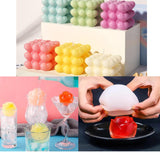 JOJOPLAY Silicone Candle Molds Big Set for Candle Making with Candle Wicks, 6Pcs 3D Resin Mold for Wax Candle Soap Silicone Mold DIY Scented Candle JOJOPLAY