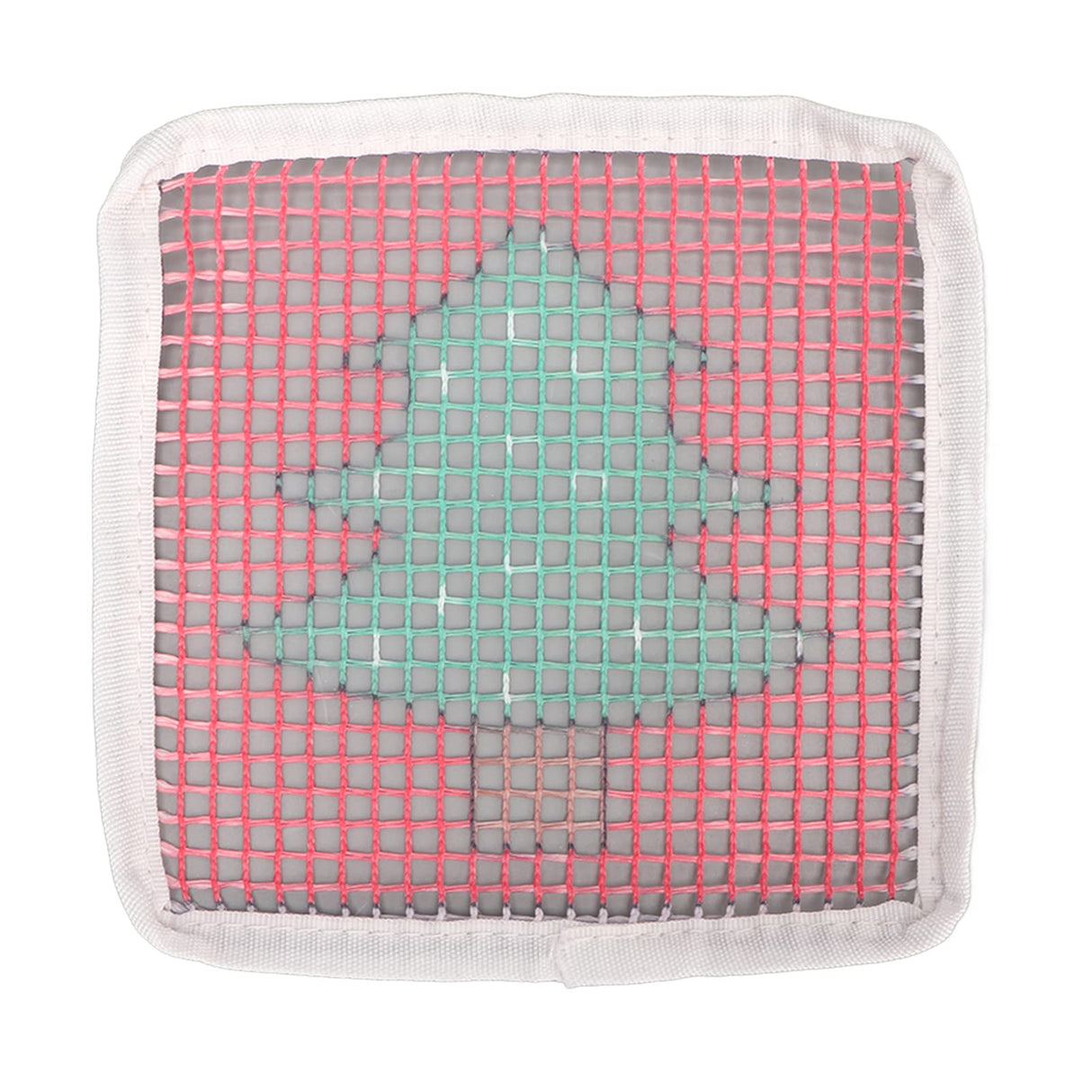 Tgoon Latch Hook Rug Kit , Christmas Tree Pattern Latch Hook Cup Mat Simple to Use Comfortable Touch Enough Quantity for DIY , Cute Mini Rug Sewing Set Latch Hook Kits for Kids Tgoon