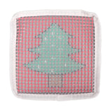 Tgoon Latch Hook Rug Kit , Christmas Tree Pattern Latch Hook Cup Mat Simple to Use Comfortable Touch Enough Quantity for DIY , Cute Mini Rug Sewing Set Latch Hook Kits for Kids Tgoon