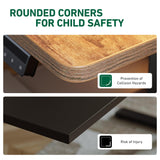 FEZIBO 48 x 24 Inches Standing Desk with Drawer, Adjustable Height Electric Stand up Desk with Storage, Sit Stand Home Office Desk, Ergonomic Computer Desk, Rustic Brown FEZIBO