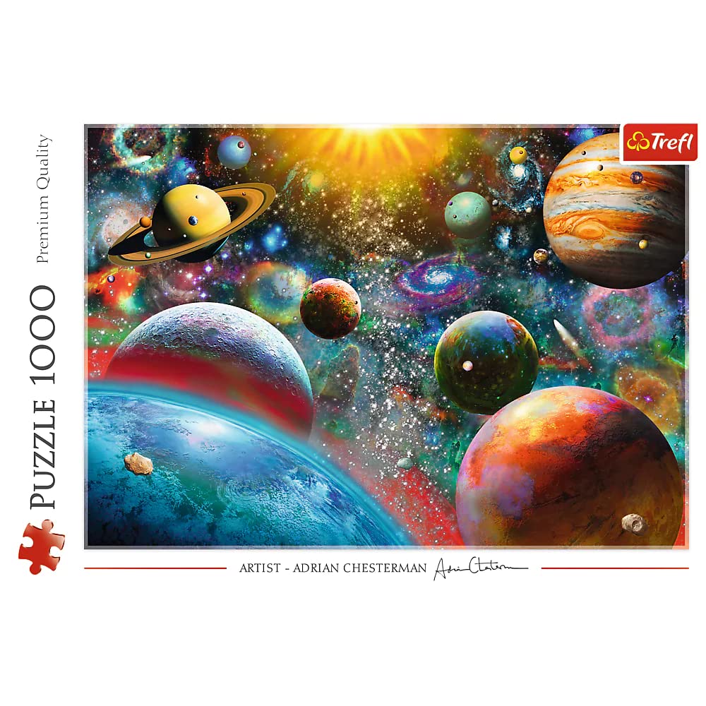Trefl Universe 1000 Piece Jigsaw Puzzle Red 27"x19" Print, DIY Puzzle, Creative Fun, Classic Puzzle for Adults and Children from 12 Years Old Trefl