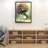 Shouruihua Diamond Painting Kits for Adults, Fairy & Flowers Diamond Art Kit for Adults Beginner, DIY Full Drill Diamond Dots Paintings with Gem Art and Crafts for Adult Home Decor 15.7x11.8 in Shouruihua