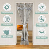 Wood Door Curtain,Barn Rural Village Farm Room Divider Curtain Cover for Privacy,Rustic Farmhouse Wooden Door Closet Door Cover Curtain for Bedroom Living Room 1 Panel,34" W X 80" L Castle Fairy