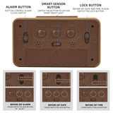everwood Wooden Digital Battery Operated Alarm Clocks for Bedrooms, Beside, Table, Desk everwood