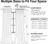 Natural Pinch Pleated Linen Curtains 84 Inch Long 2 Panels for Living Room Bedroom Country Farmhouse Thick Linen Textured Semi Sheer Back Tab Pinch Pleat Hooks Rings Window Curtain Birch Cream 7 FT Drapenova