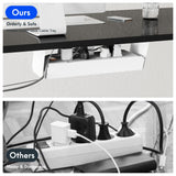 FLEXISPOT EN2 Electric Stand Up Desk 55 x 28 Inches Whole-Piece Desktop Height Adjustable Standing Desk with Desk Clamp Power Strip, Cable Management (White Frame + 55" Black Desktop, 2 Packages) FLEXISPOT