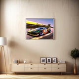 NUFTVI Diamond Painting Kits Racing Car, Full Drill Diamond Art Kits for Adult, Home Wall Decoration 12x16 inches NUFTVI