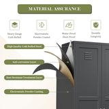 RAVIGIN Metal Storage Cabinet,71" H Pantry Cabinet with 2 Doors and 5 Adjustable Shelves,6 Tier Tall Kitchen Storage Cabinets for Kitchen,Pantry,Living/Study/Laundry Room(Black) RAVIGIN