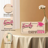 Personalized Graduation Money Holder - Custom Name Wooden Graduation Card Box Cash Holder, Class of 2024 Senior Graduation Gifts for Him or Her YATEDIY