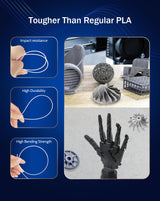 DURAMIC 3D PETG Filament 1.75mm White, 3D Printing Filament 1kg Spool(2.2lbs), White Filament 1.75mm Dimensional Accuracy +/- 0.05 mm Non-Tangling Non-Clogging Non-Stringing DURAMIC 3D