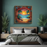 PICKFORU Beach Puzzles for Adults 1000 Pieces, Summer Sunset Puzzles Challenging Puzzle, Difficult Puzzle as Home Decor PICKFORU