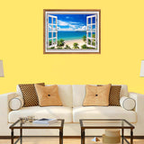 Bimkole 5D Diamond Painting Kits Beach Ocean Landscape, Full Drill Sky DIY Rhinestone Embroidery Set Paint with Diamonds Art by Number Kits Cross Stitch Home Wall Craft Decoration (12x16in) Bimkole