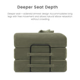 KSTNLUXQ Compression Sofa - 79'' Convertible Sofa Bed, Boneless Couch in a Box, Modular Corduroy Foldable Sleeper Sofa with 2 Pillows, Loveseat Couches for Living Room (Corduroy Fabric, Green) KSTNLUXQ