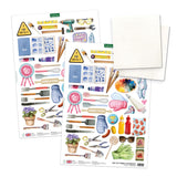 Katy Sue Handy Hobby Aprons Card Making Kit. Contains 8 Shaped Cards, 2 Sheets Die Cut Decoupage, Sticky Foam Pads, Instructions & 8 Envelopes. Apron-Themed Card Making Kits for Adults Katy Sue