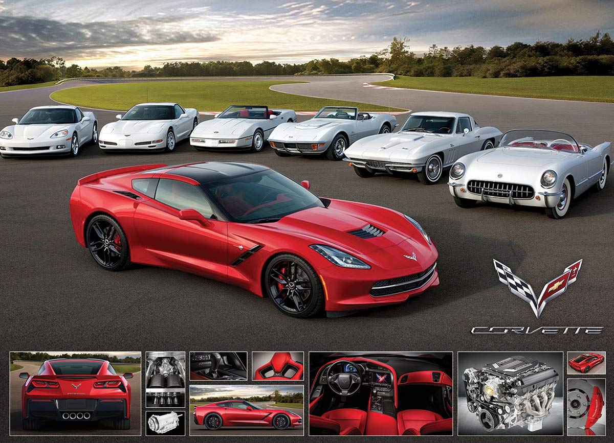 EuroGraphics 2014 Corvette Singray: It Runs in the Family Jigsaw Puzzle (1000-Piece)