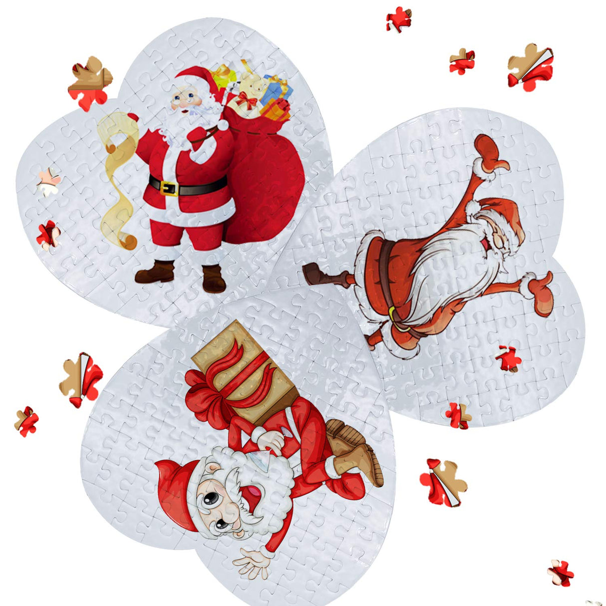 10 Sets Blank Sublimation Heart-Shaped Jigsaw Puzzle with 75 Pieces DIY Heat Press Transfer Crafts Thermal Transfer Puzzle Wholesale Thermal Transfer Pearl Puzzle Blank Puzzle MS WGO