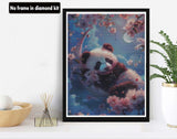 VAIIEYO 5D DIY Diamond Art Kits for Adults Panda, Diamond Painting Animal, Paint by Number Full Drill Round Rhinestone Craft Canvas for Home Wall Decor Gift 12x16 inch-5 VAIIEYO