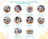 Woodandhearts Indoor Playground: Montessori Climbing Set - Pikler Triangle - Toddler Jungle Gym - Climbing Toys for Toddlers 1-3 Inside Wood And Hearts