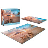 crowm 1000 Piece Puzzle for Adults, Hawaii Challenging Jigsaw Puzzles Families Beautiful Beach Scenes for Game Nights Large Puzzles Sunrise Sunset crowm