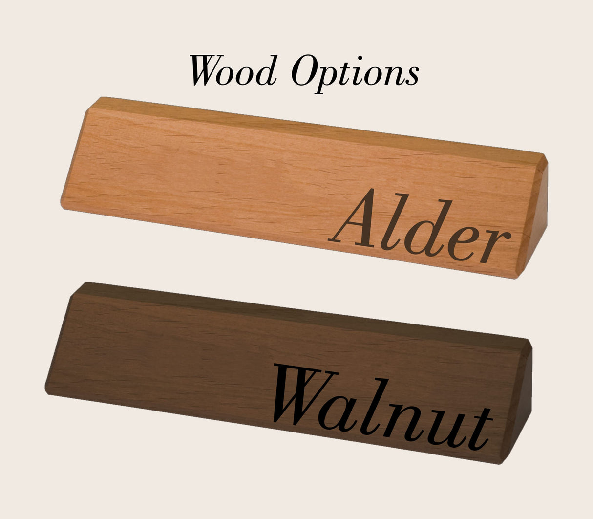 Walnut Office Desk Name Plate Personalized. Custom Name Plates for Desks. Office Desk Decor. Gift For Coworkers, Teachers, Graduates. Walnut Desk WoodArtSupply