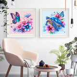 Canrichshop 4 Pack Framed Paint by Numbers Kit for Adults Beginner & Ages Over 12,Animals Paint by Number Kits, DIY Number Painting for Adults Flowers for Decor Present 8X 8 inch Canrichshop