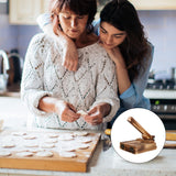 Luxshiny Wooden Tortilla Press Wood Dough Dumpling Presser Dumpling Skin Maker Ravioli Mold Dumpling Wrappers Presser Pizza Dough Pastry Press Tool for Kitchen Gadget Luxshiny