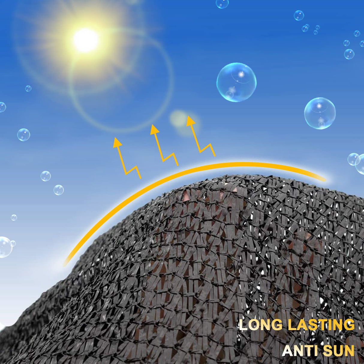 Shade Cloth Garden Shade Mesh Netting with Grommets Outdoor Sun Shade Cover for Pergola Patio Plants Greenhouse Chicken Coop Black 90% Shading Rate(6X8FT) ZOZIJIU