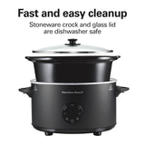 Hamilton Beach 6 Quart Set & Forget Programmable Slow Cooker with Defrost Function, Flexible Programming With Adjustable Countdown Timer, Dishwasher Safe Crock and Lid, Black (33765) Hamilton Beach